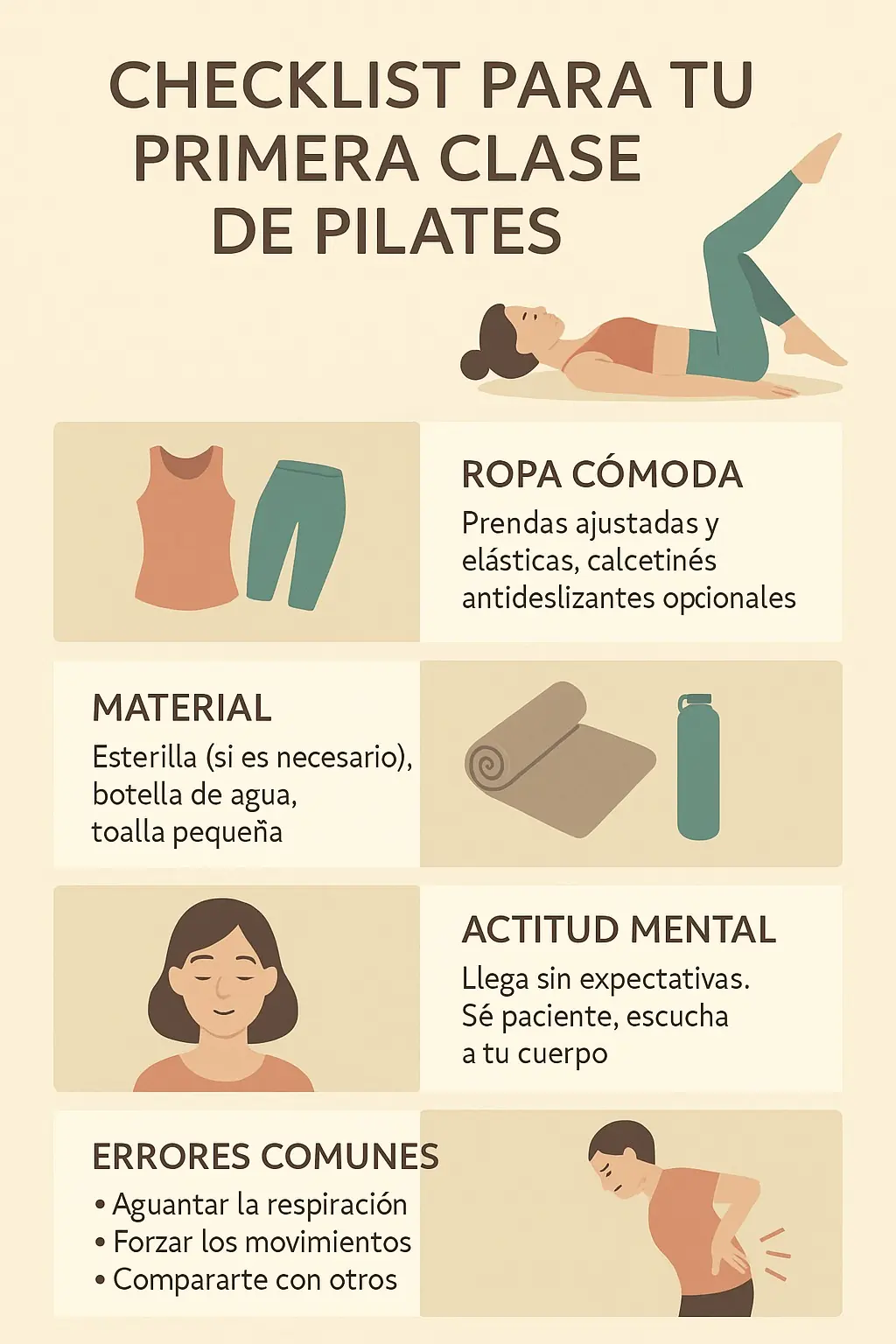 Qué esperar en tu primera clase de pilates